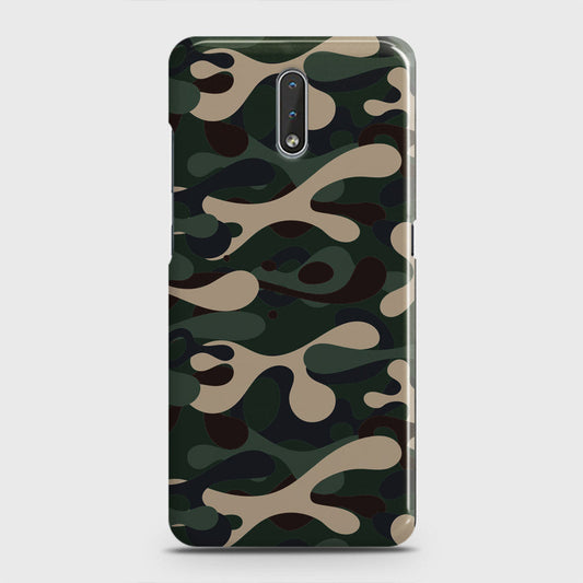 Nokia 2.3 Cover - Camo Series - Dark Green Design - Matte Finish - Snap On Hard Case with LifeTime Colors Guarantee