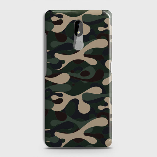 Nokia 3.2 Cover - Camo Series - Dark Green Design - Matte Finish - Snap On Hard Case with LifeTime Colors Guarantee
