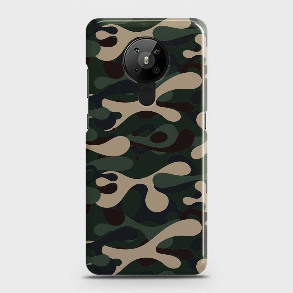 Nokia 5.3  Cover - Camo Series - Dark Green Design - Matte Finish - Snap On Hard Case with LifeTime Colors Guarantee