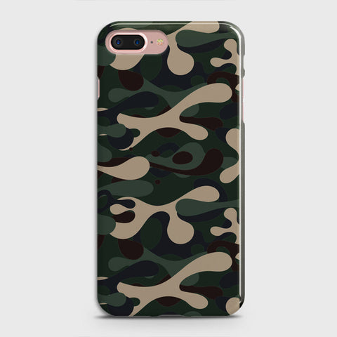 iPhone 8 Plus Cover - Camo Series - Dark Green Design - Matte Finish - Snap On Hard Case with LifeTime Colors Guarantee