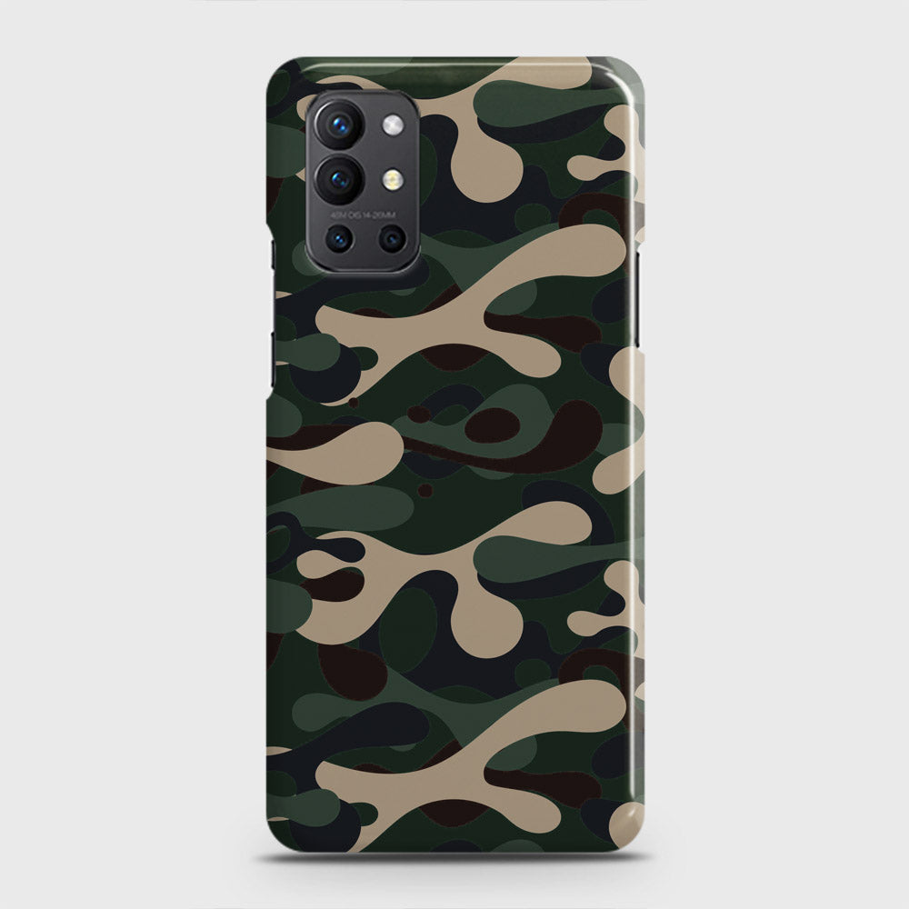 OnePlus 9R  Cover - Camo Series - Dark Green Design - Matte Finish - Snap On Hard Case with LifeTime Colors Guarantee