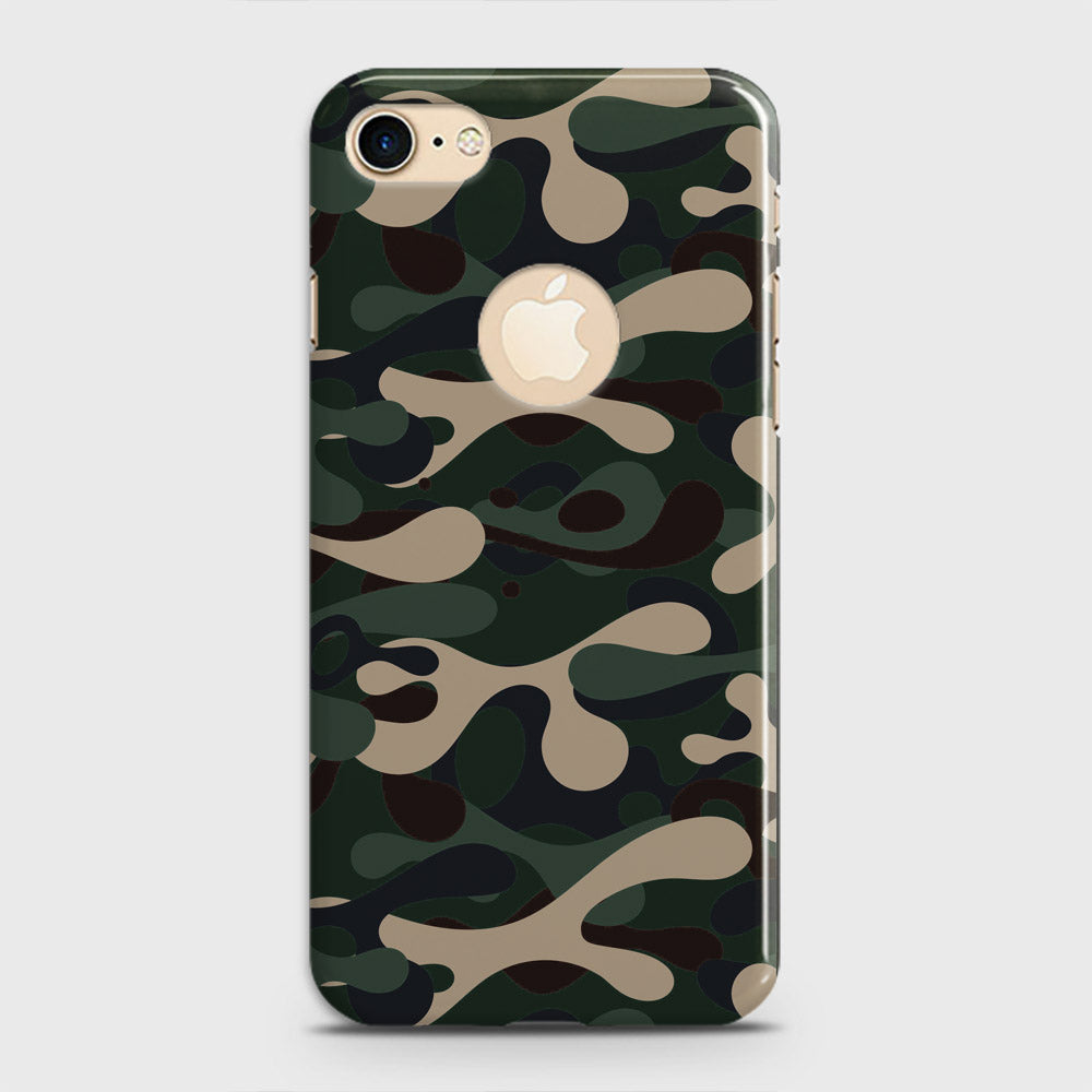 iPhone 7 Cover - Camo Series - Dark Green Design - Matte Finish - Snap On Hard Case with LifeTime Colors Guarantee