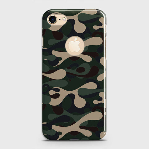 iPhone 7 Cover - Camo Series - Dark Green Design - Matte Finish - Snap On Hard Case with LifeTime Colors Guarantee