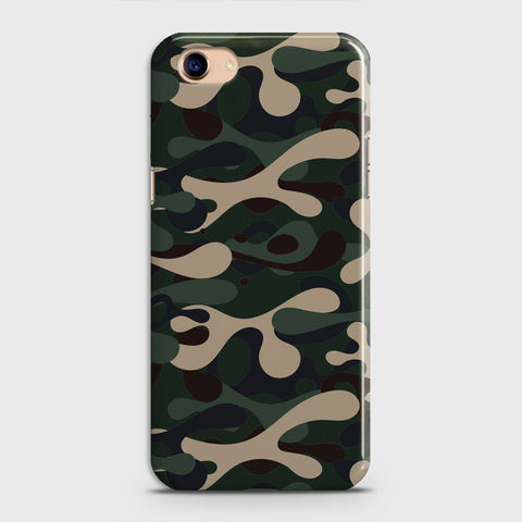 Oppo A83 / A1 Cover - Camo Series - Dark Green Design - Matte Finish - Snap On Hard Case with LifeTime Colors Guarantee