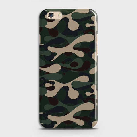 Oppo F1S Cover - Camo Series - Dark Green Design - Matte Finish - Snap On Hard Case with LifeTime Colors Guarantee