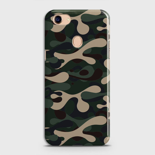 Oppo F5 / F5 Youth Cover - Camo Series - Dark Green Design - Matte Finish - Snap On Hard Case with LifeTime Colors Guarantee