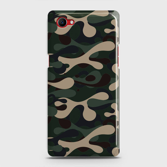 Oppo F7 Youth Cover - Camo Series - Dark Green Design - Matte Finish - Snap On Hard Case with LifeTime Colors Guarantee