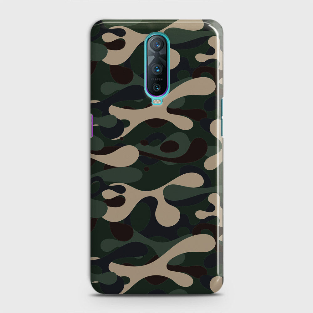 Oppo R17 Pro Cover - Camo Series - Dark Green Design - Matte Finish - Snap On Hard Case with LifeTime Colors Guarantee