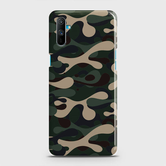 Realme C3 Cover - Camo Series - Dark Green Design - Matte Finish - Snap On Hard Case with LifeTime Colors Guarantee