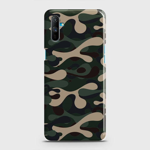 Realme C3 Cover - Camo Series - Dark Green Design - Matte Finish - Snap On Hard Case with LifeTime Colors Guarantee