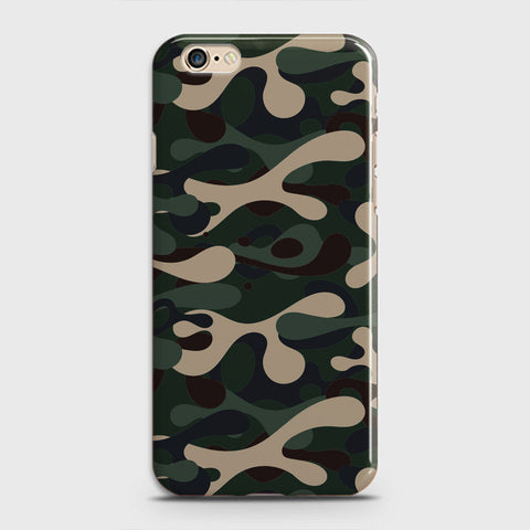 iPhone 6S Cover - Camo Series - Dark Green Design - Matte Finish - Snap On Hard Case with LifeTime Colors Guarantee