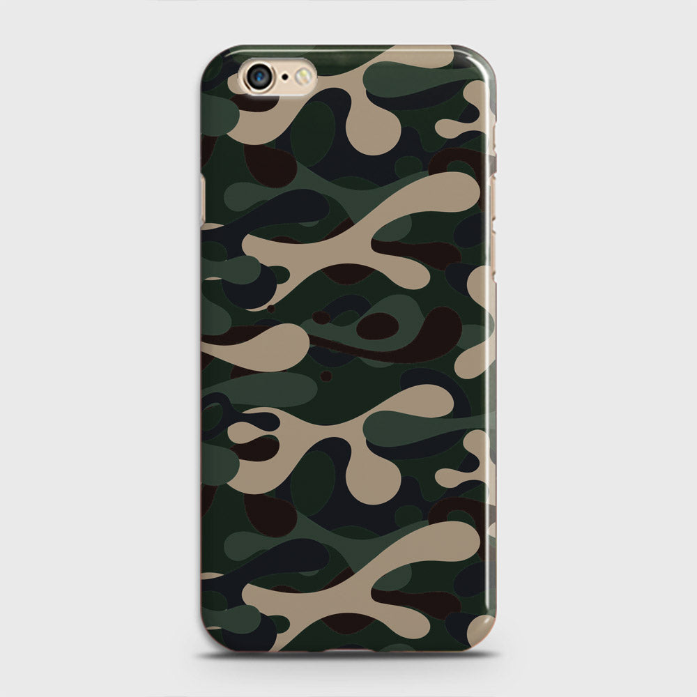 iPhone 6 Cover - Camo Series - Dark Green Design - Matte Finish - Snap On Hard Case with LifeTime Colors Guarantee