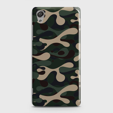 Sony Xperia XA1 Plus Cover - Camo Series - Dark Green Design - Matte Finish - Snap On Hard Case with LifeTime Colors Guarantee