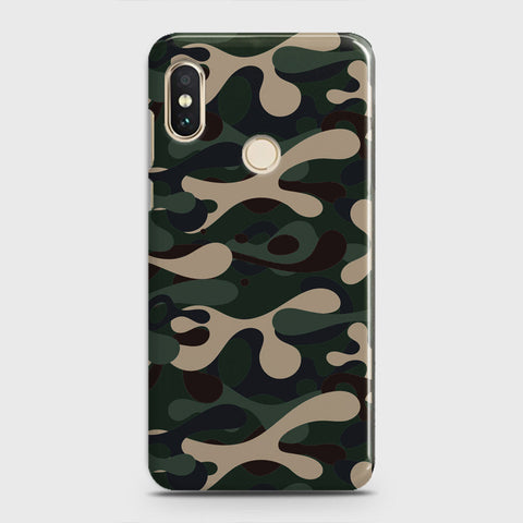 Xiaomi Mi 8 Cover - Camo Series - Dark Green Design - Matte Finish - Snap On Hard Case with LifeTime Colors Guarantee