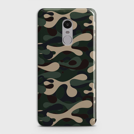 Xiaomi Redmi Note 4 / 4X Cover - Camo Series - Dark Green Design - Matte Finish - Snap On Hard Case with LifeTime Colors Guarantee