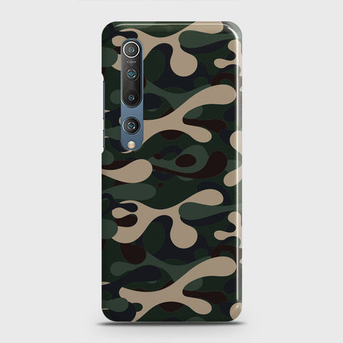 Xiaomi Mi 10 Pro Cover - Camo Series - Dark Green Design - Matte Finish - Snap On Hard Case with LifeTime Colors Guarantee