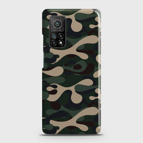 Xiaomi Mi 10T Pro Cover - Camo Series - Dark Green Design - Matte Finish - Snap On Hard Case with LifeTime Colors Guarantee