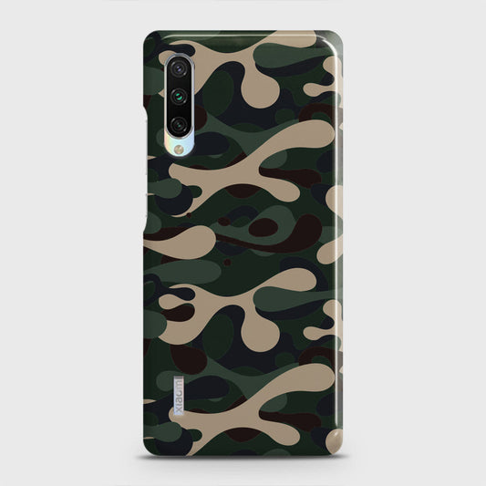 Xiaomi Mi A3 Cover - Camo Series - Dark Green Design - Matte Finish - Snap On Hard Case with LifeTime Colors Guarantee