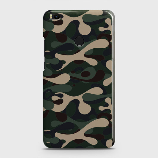 Xiaomi Mi Max 2 Cover - Camo Series - Dark Green Design - Matte Finish - Snap On Hard Case with LifeTime Colors Guarantee