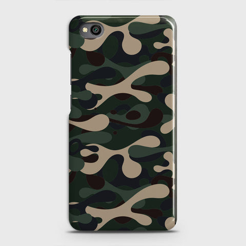 Xiaomi Redmi Go Cover - Camo Series - Dark Green Design - Matte Finish - Snap On Hard Case with LifeTime Colors Guarantee