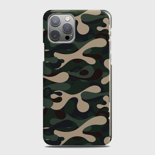 iPhone 12 Pro Max Cover - Camo Series - Dark Green Design - Matte Finish - Snap On Hard Case with LifeTime Colors Guarantee