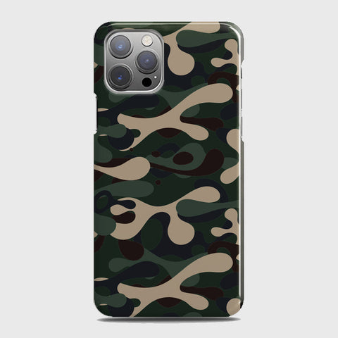 iPhone 12 Pro Max Cover - Camo Series - Dark Green Design - Matte Finish - Snap On Hard Case with LifeTime Colors Guarantee