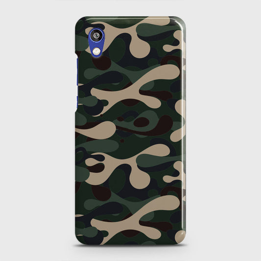 Honor 8S Cover - Camo Series - Dark Green Design - Matte Finish - Snap On Hard Case with LifeTime Colors Guarantee