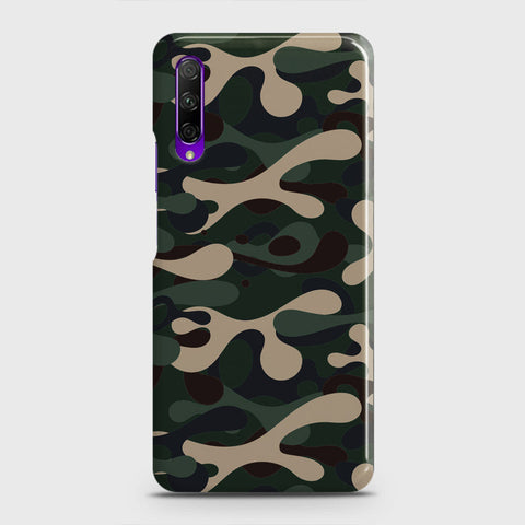 Honor 9X Cover - Camo Series - Dark Green Design - Matte Finish - Snap On Hard Case with LifeTime Colors Guarantee