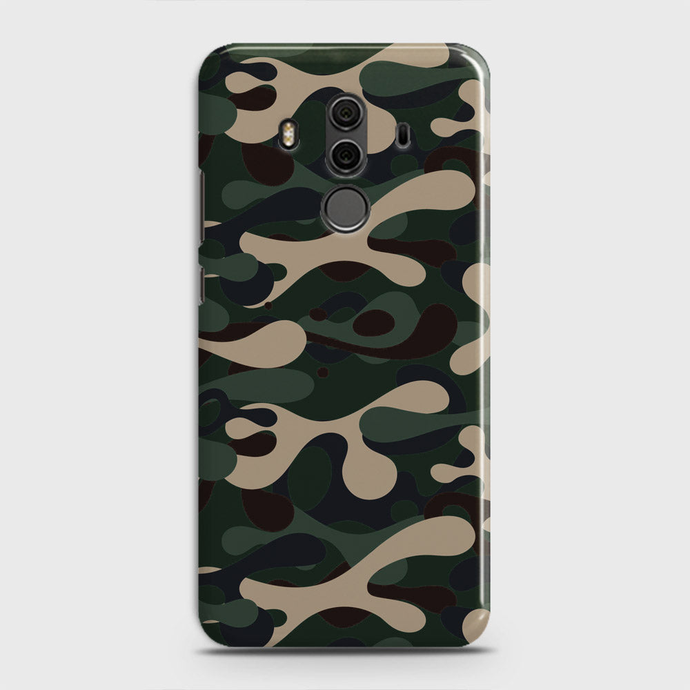 Huawei Mate 10 Pro Cover - Camo Series - Dark Green Design - Matte Finish - Snap On Hard Case with LifeTime Colors Guarantee