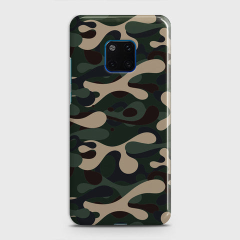 Huawei Mate 20 Pro Cover - Camo Series - Dark Green Design - Matte Finish - Snap On Hard Case with LifeTime Colors Guarantee