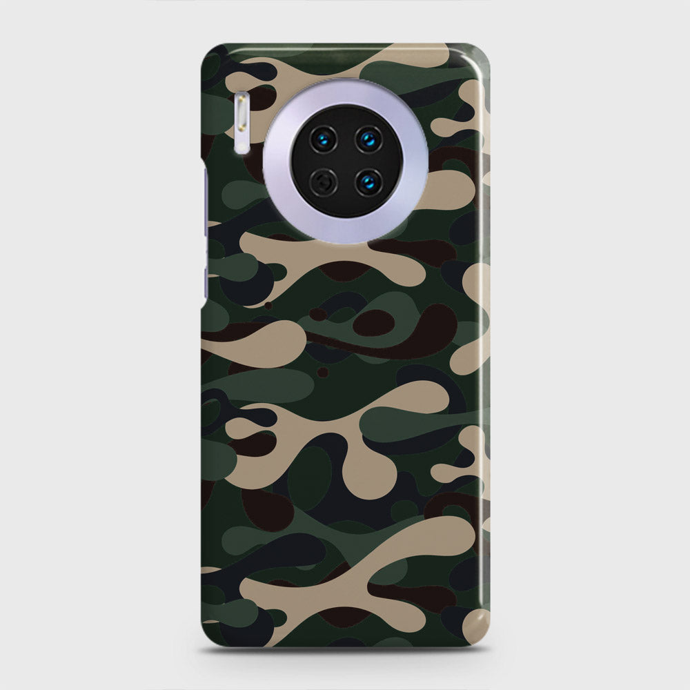 Huawei Mate 30 Cover - Camo Series - Dark Green Design - Matte Finish - Snap On Hard Case with LifeTime Colors Guarantee