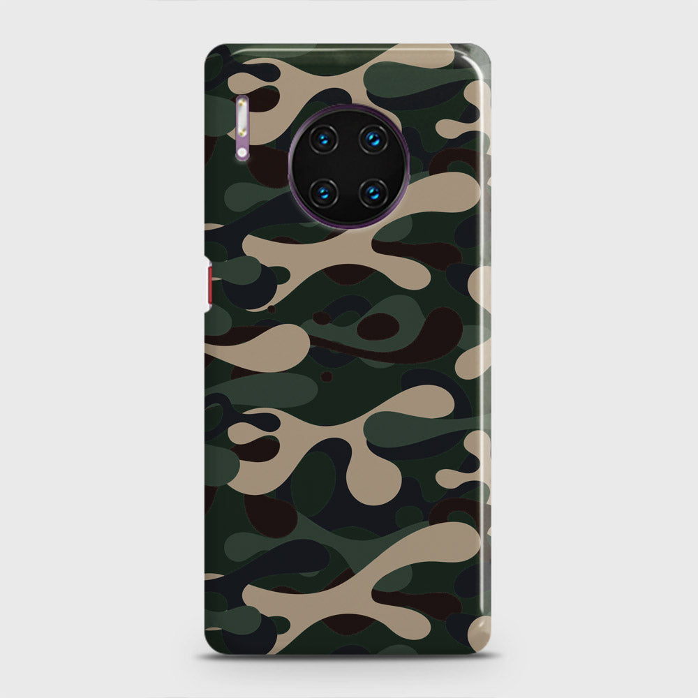 Huawei Mate 30 Pro Cover - Camo Series - Dark Green Design - Matte Finish - Snap On Hard Case with LifeTime Colors Guarantee