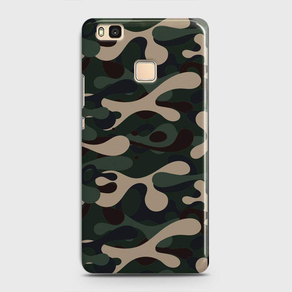 Huawei P9 Lite Cover - Camo Series - Dark Green Design - Matte Finish - Snap On Hard Case with LifeTime Colors Guarantee