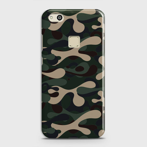 Huawei P10 Lite Cover - Camo Series - Dark Green Design - Matte Finish - Snap On Hard Case with LifeTime Colors Guarantee