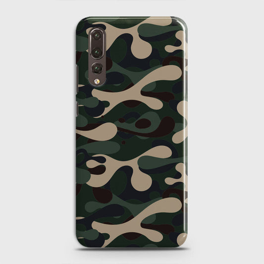 Huawei P20 Pro Cover - Camo Series - Dark Green Design - Matte Finish - Snap On Hard Case with LifeTime Colors Guarantee