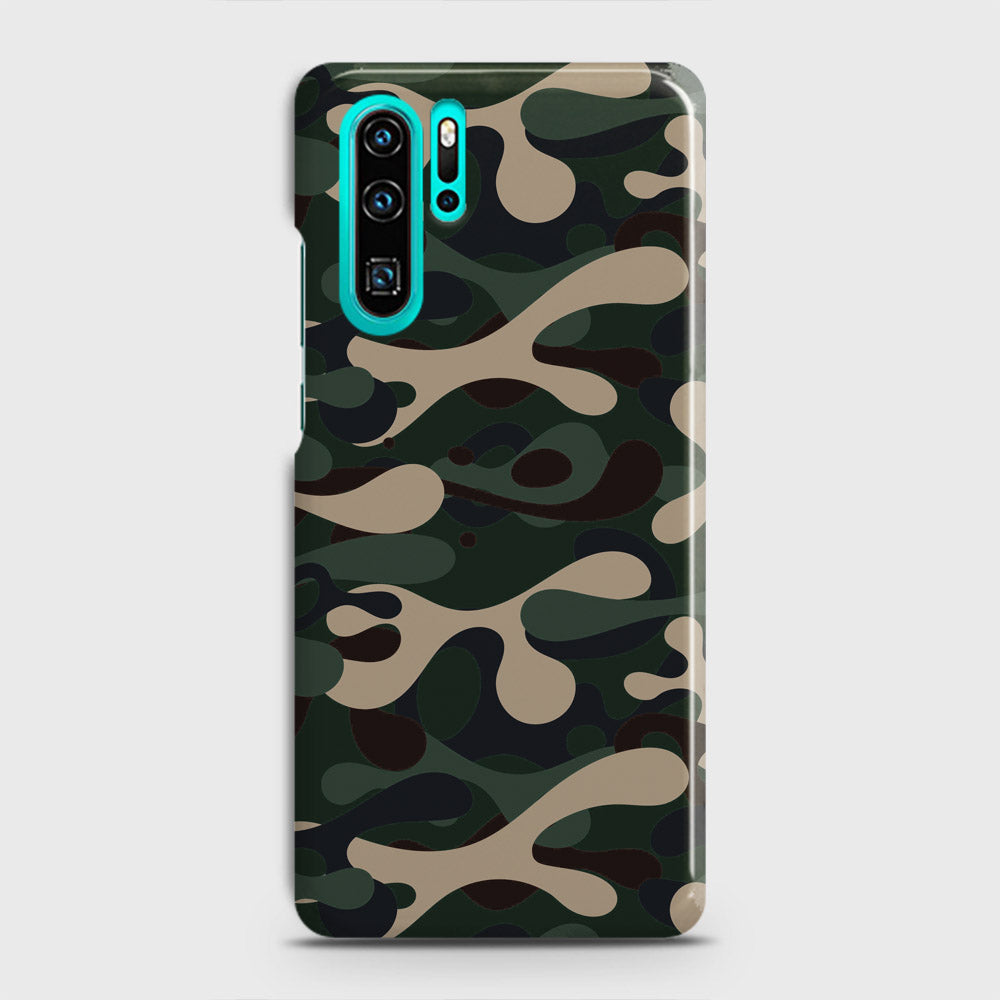 Huawei P30 Pro Cover - Camo Series - Dark Green Design - Matte Finish - Snap On Hard Case with LifeTime Colors Guarantee