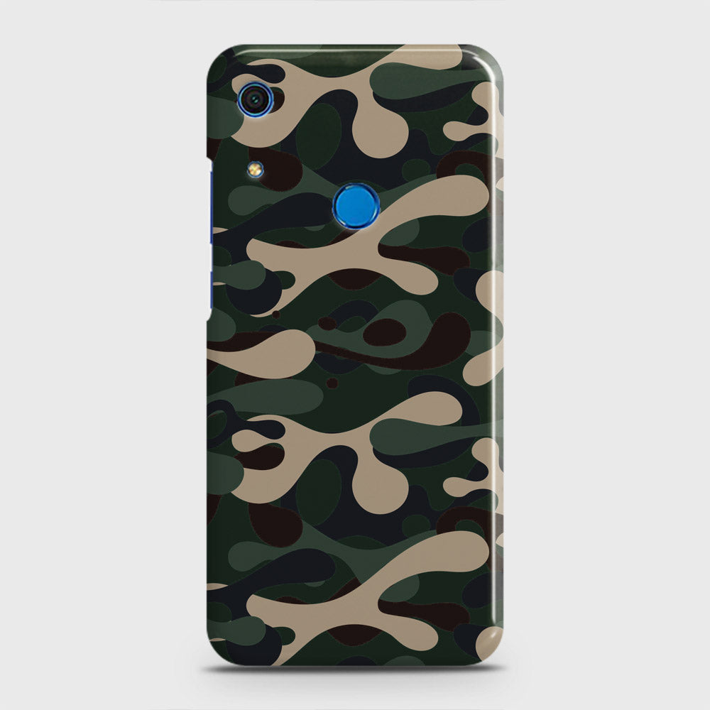 Huawei Y6s 2019 Cover - Camo Series - Dark Green Design - Matte Finish - Snap On Hard Case with LifeTime Colors Guarantee
