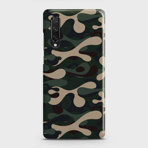 Huawei Y9s Cover - Camo Series - Dark Green Design - Matte Finish - Snap On Hard Case with LifeTime Colors Guarantee