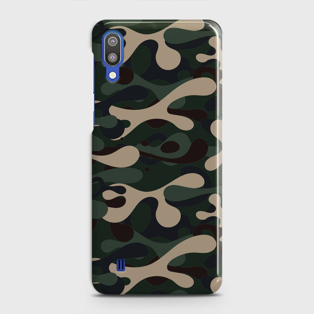 Samsung Galaxy M10 Cover - Camo Series - Dark Green Design - Matte Finish - Snap On Hard Case with LifeTime Colors Guarantee