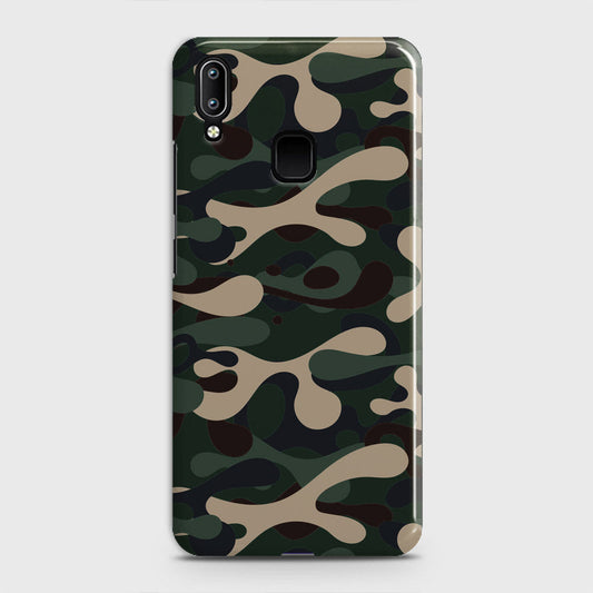 Vivo Y91 Cover - Camo Series - Dark Green Design - Matte Finish - Snap On Hard Case with LifeTime Colors Guarantee