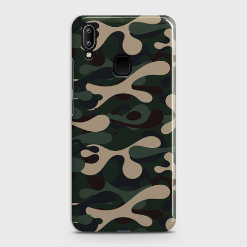 Vivo Y91 Cover - Camo Series - Dark Green Design - Matte Finish - Snap On Hard Case with LifeTime Colors Guarantee