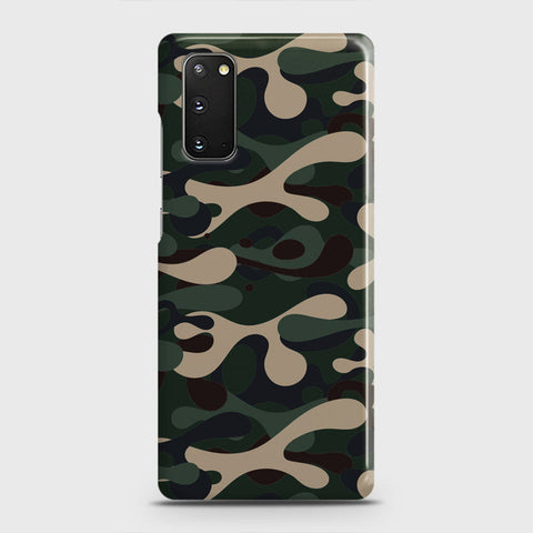 Samsung Galaxy S20 Cover - Camo Series - Dark Green Design - Matte Finish - Snap On Hard Case with LifeTime Colors Guarantee