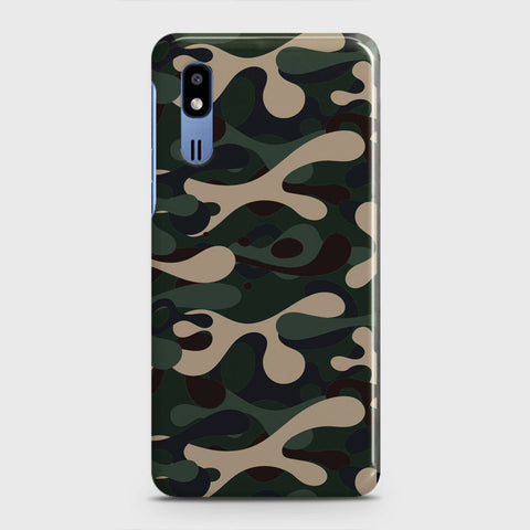 Samsung Galaxy A2 Core Cover - Camo Series - Dark Green Design - Matte Finish - Snap On Hard Case with LifeTime Colors Guarantee