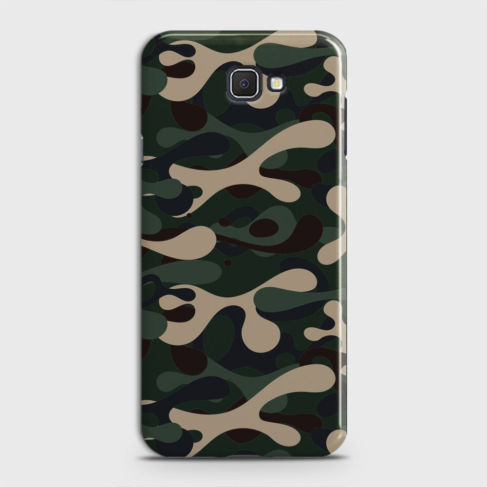 Samsung Galaxy J5 Prime Cover - Camo Series - Dark Green Design - Matte Finish - Snap On Hard Case with LifeTime Colors Guarantee