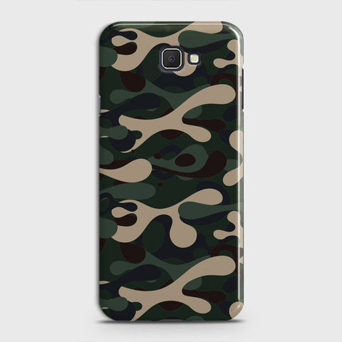 Samsung Galaxy J5 Prime Cover - Camo Series - Dark Green Design - Matte Finish - Snap On Hard Case with LifeTime Colors Guarantee