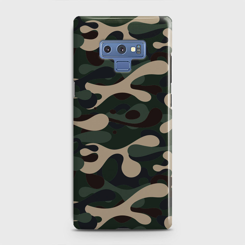 Samsung Galaxy Note 9 Cover - Camo Series - Dark Green Design - Matte Finish - Snap On Hard Case with LifeTime Colors Guarantee