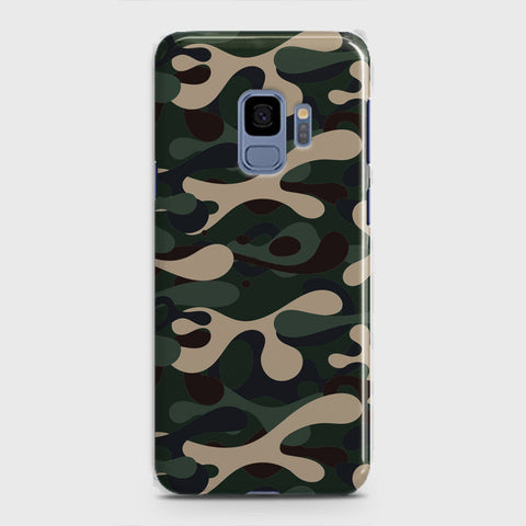 Samsung Galaxy S9 Cover - Camo Series - Dark Green Design - Matte Finish - Snap On Hard Case with LifeTime Colors Guarantee