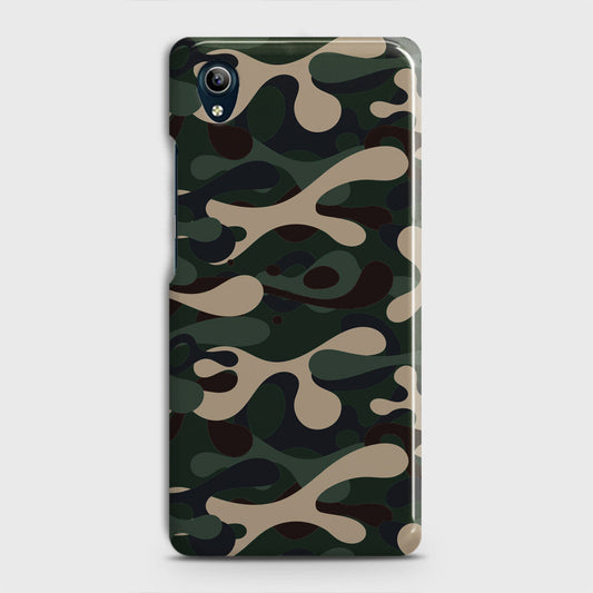 Vivo Y91C Cover - Camo Series - Dark Green Design - Matte Finish - Snap On Hard Case with LifeTime Colors Guarantee