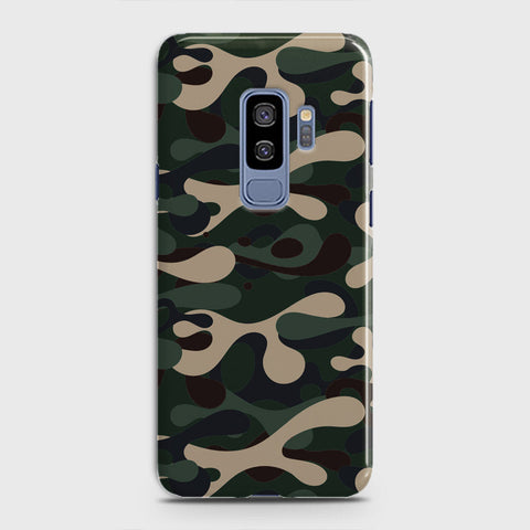 Samsung Galaxy S9 Plus Cover - Camo Series - Dark Green Design - Matte Finish - Snap On Hard Case with LifeTime Colors Guarantee