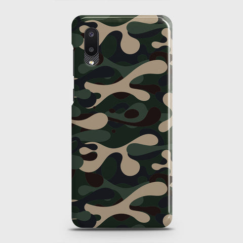 Samsung Galaxy A02 Cover - Camo Series - Dark Green Design - Matte Finish - Snap On Hard Case with LifeTime Colors Guarantee
